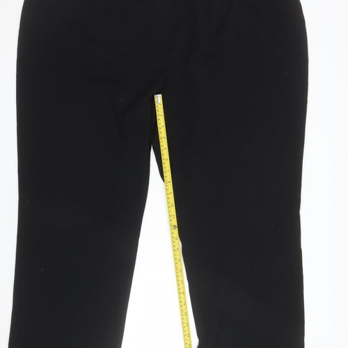 Marks and Spencer Women’s Black Stretch Trousers Size 24 Regular Fit