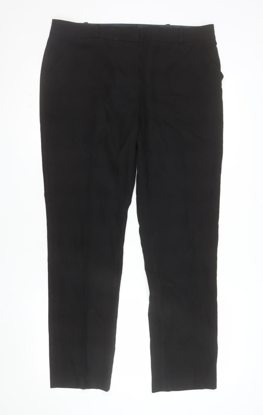 Next Women's Black Size 14 Regular Stretch Dress Pants