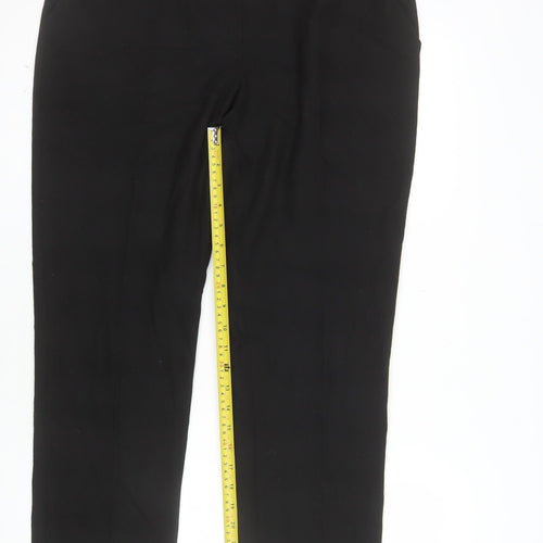 Next Women's Black Size 14 Regular Stretch Dress Pants