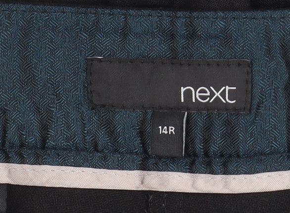 Next Women's Black Size 14 Regular Stretch Dress Pants
