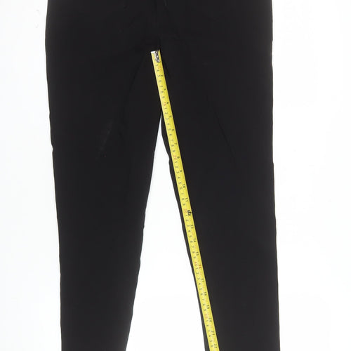 New Look Womens Black Size 12 Skinny Zip Pocket Trousers