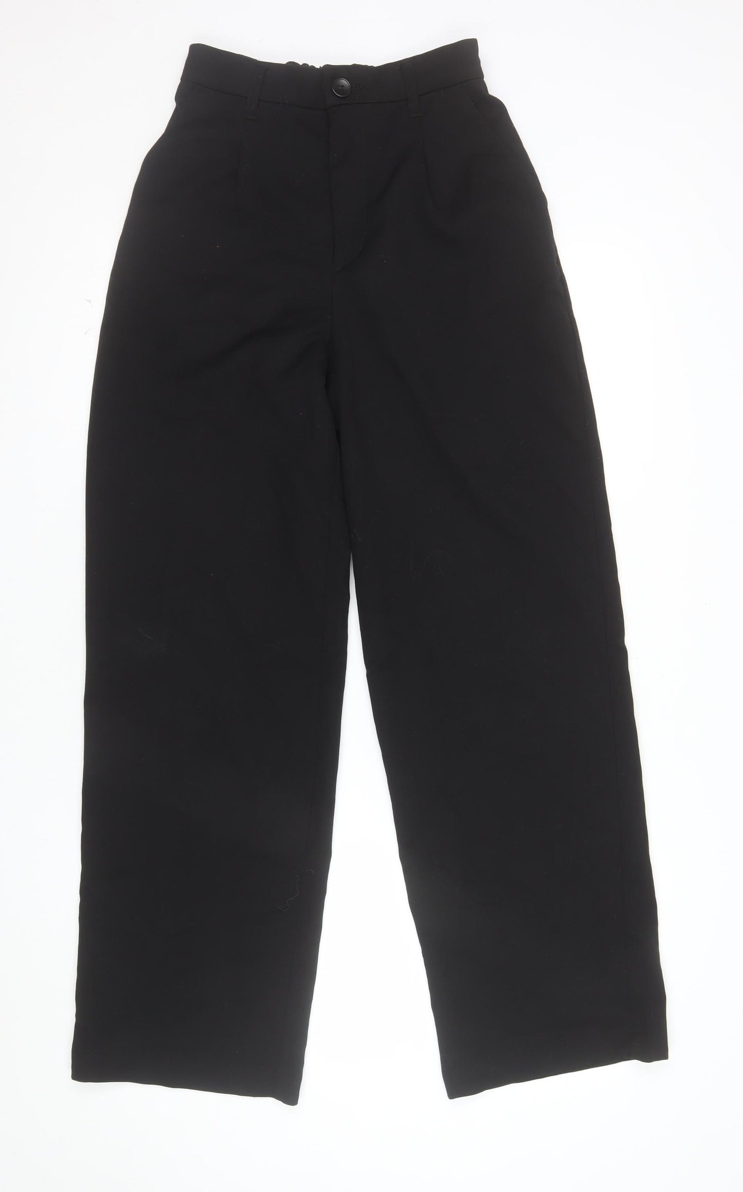 H&M Divided Women's Black Size 6 Straight Leg Trousers
