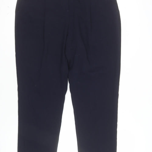 Next Petite Women's Navy Blue Size 12 Straight Leg Trousers