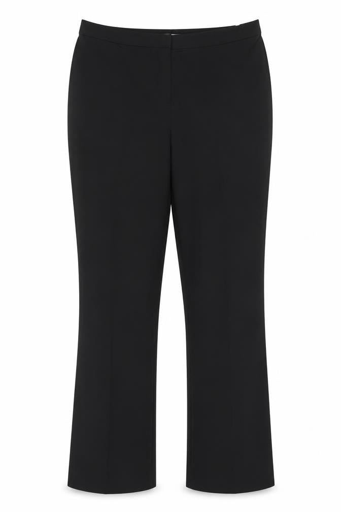 Marks and Spencer Women Black Size 14 Long Straight Leg Trousers