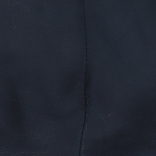 Zara Women Blue Slim Fit Stretch Zip Pocket Trousers Size S