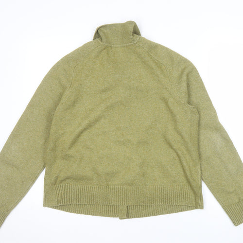 Marks and Spencer Women’s Green Collared Cardigan M Wool Blend