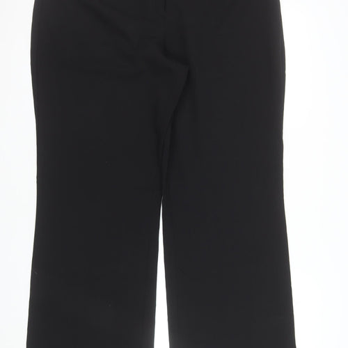 F&F Women's Black Size 16 Straight Leg Dress Pants Trousers