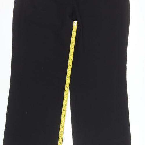 F&F Women's Black Size 16 Straight Leg Dress Pants Trousers