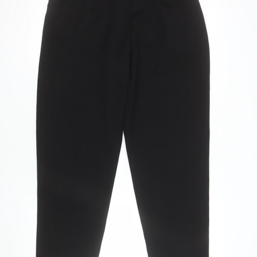 Primark Womens Black Paperbag High Rise Tapered Trousers Size 14
