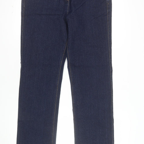 M&Co Women’s Blue Size 12 Straight Leg Denim Jeans