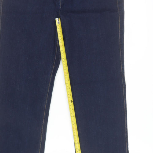 M&Co Women’s Blue Size 12 Straight Leg Denim Jeans