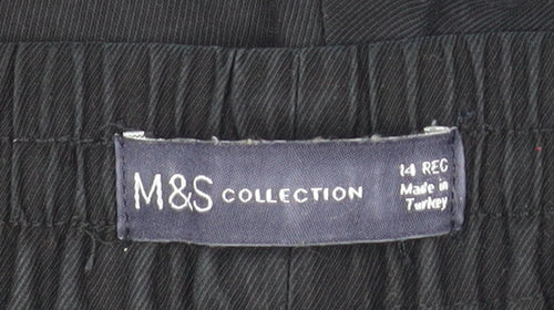 Marks and Spencer Women’s Black Lyocell Joggers Size 14 Regular