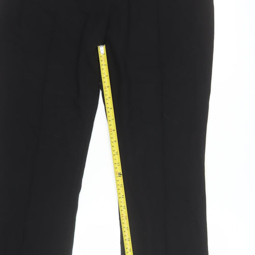Marks and Spencer Women’s Black Size 16 Straight Leg Stretch Trousers