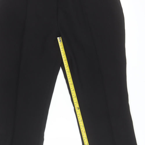 Damart Women's Black Straight Leg Polyester Trousers Size 18