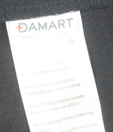 Damart Women's Black Straight Leg Polyester Trousers Size 18