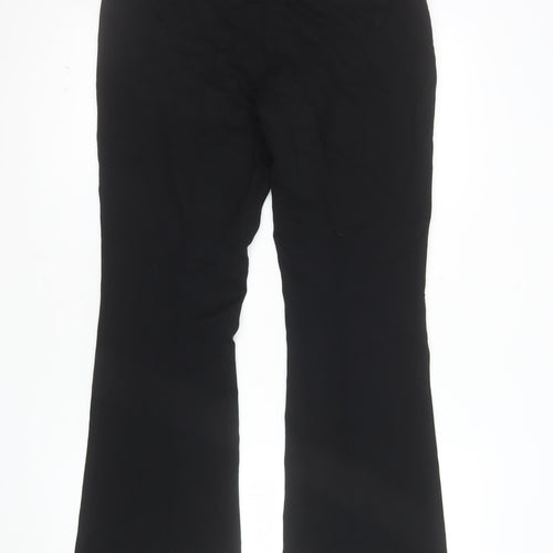 Marks and Spencer Women’s Black Regular Fit Straight Leg Trousers Size 10