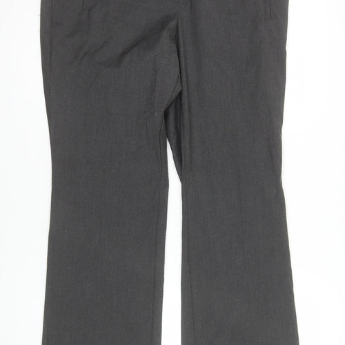 Marks and Spencer Women’s Grey Size 14 Straight Leg Dress Trousers