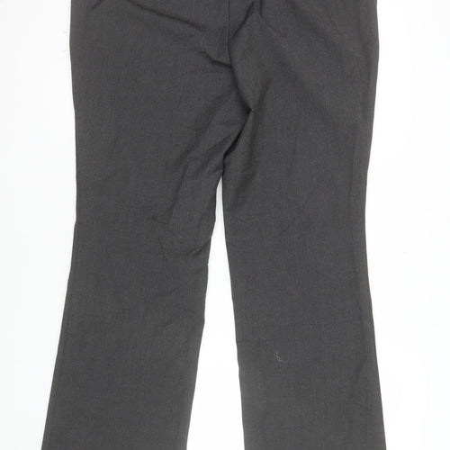 Marks and Spencer Women’s Grey Size 14 Straight Leg Dress Trousers