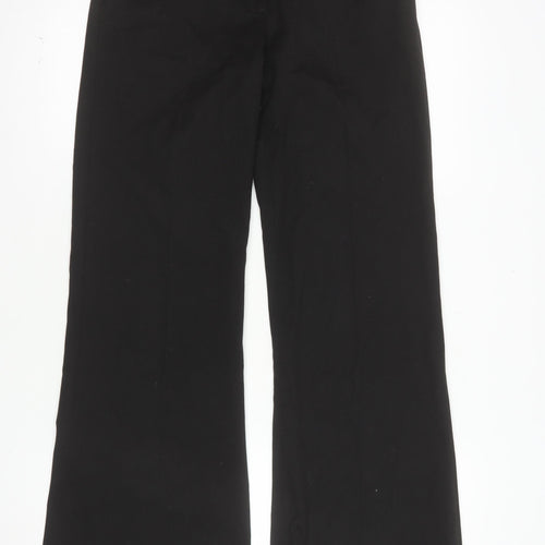 H&M Women’s Black Wide-Leg Tailored Trousers Size 6 Regular Fit
