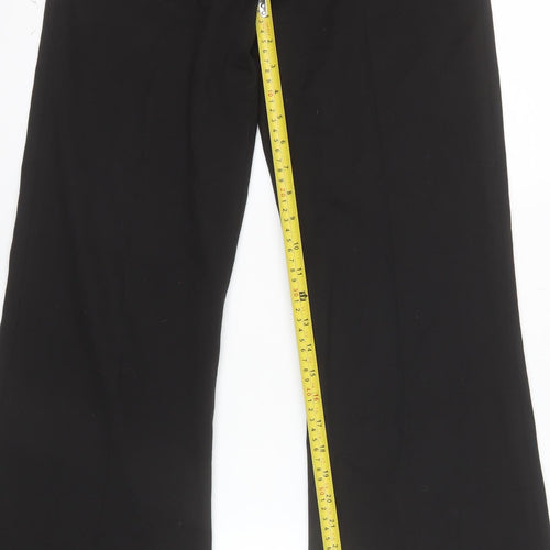 H&M Women’s Black Wide-Leg Tailored Trousers Size 6 Regular Fit