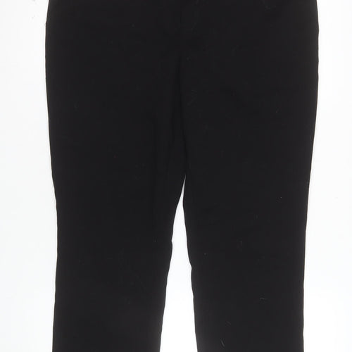 Hervé Benard Women's Black Size 10 Straight Leg Dress Pants