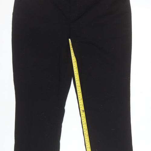 Hervé Benard Women's Black Size 10 Straight Leg Dress Pants