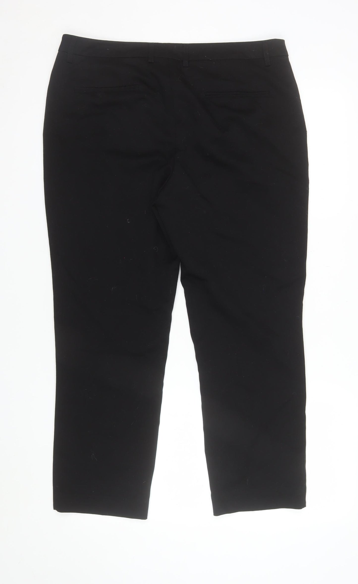 Hervé Benard Women's Black Size 10 Straight Leg Dress Pants
