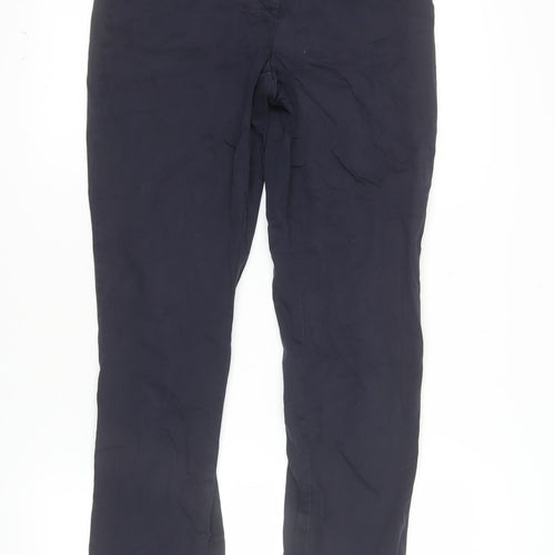 Marks and Spencer Women’s Blue Chino Trousers Size 8 Regular Fit