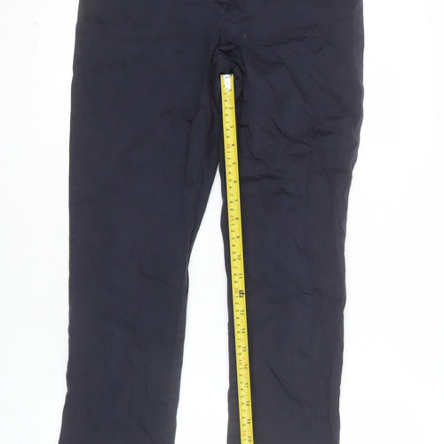 Marks and Spencer Women’s Blue Chino Trousers Size 8 Regular Fit