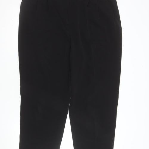 H&M Womens Black Regular Fit Straight Leg Trousers Size 20