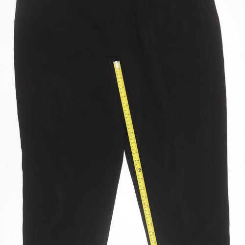 H&M Womens Black Regular Fit Straight Leg Trousers Size 20
