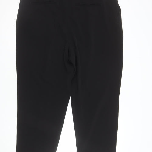 H&M Womens Black Regular Fit Straight Leg Trousers Size 20