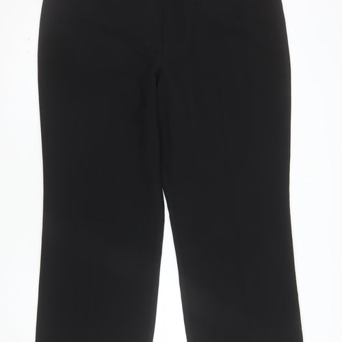 Marks and Spencer Women's Black Size 18 Straight Leg Trousers