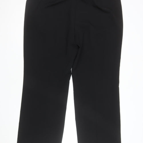 Marks and Spencer Women's Black Size 18 Straight Leg Trousers