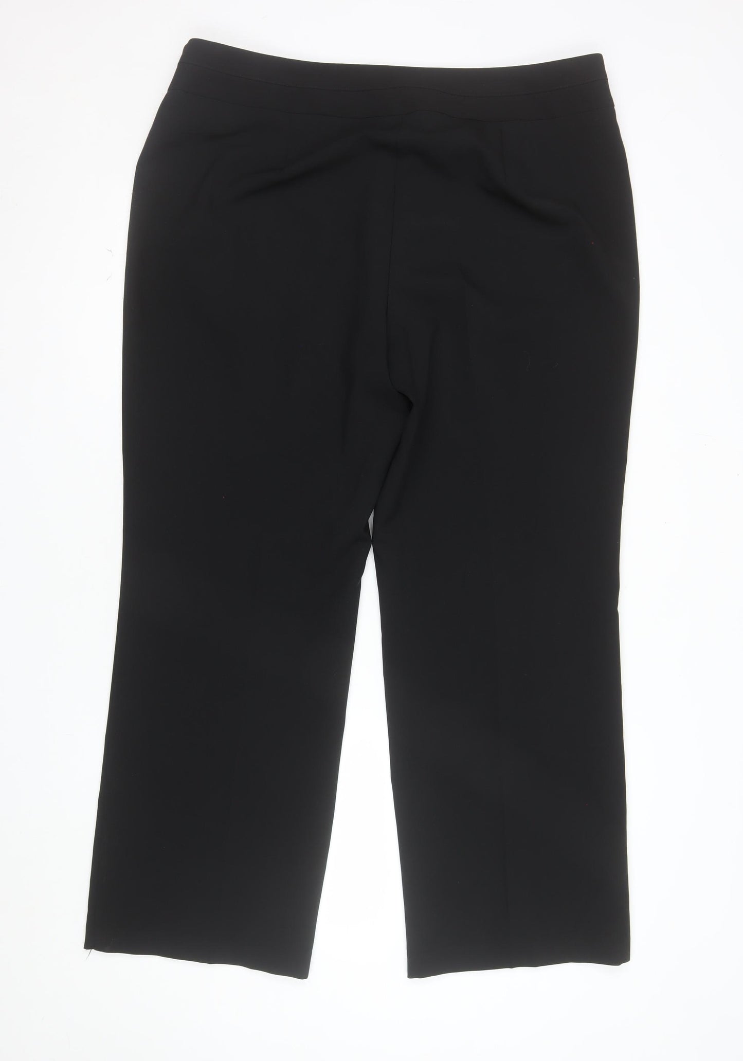 Marks and Spencer Women's Black Size 18 Straight Leg Trousers