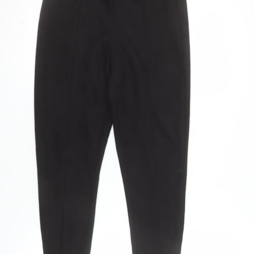 Zara Women Black Slim Fit Stretch Leggings Size S