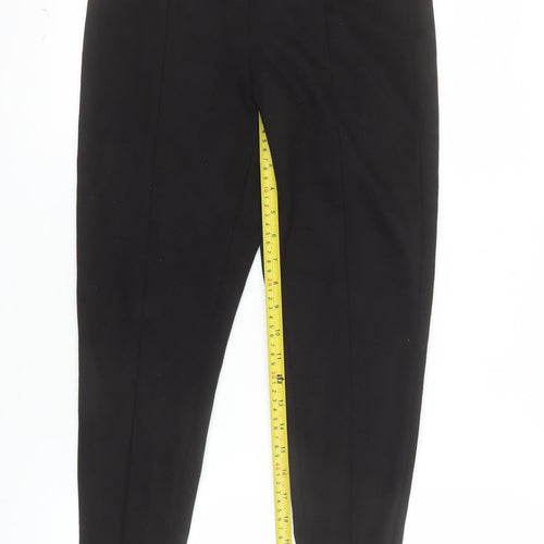 Zara Women Black Slim Fit Stretch Leggings Size S