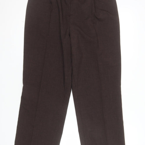 Marks and Spencer Women’s Brown Size 14 Short Straight Leg Trousers