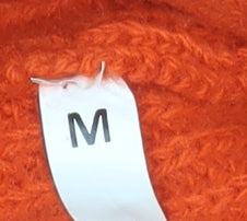 Martina Ferri Women's Orange Wool Cashmere Cardigan M