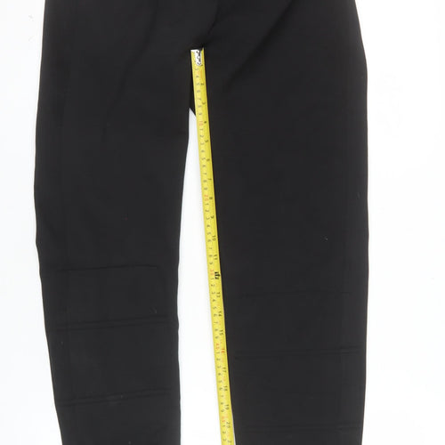 Wolf Men’s Black Polyester Jogger Trousers L Regular Fit