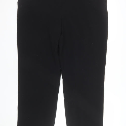 Marks and Spencer Women's Black Size 16 Regular Stretch Trousers