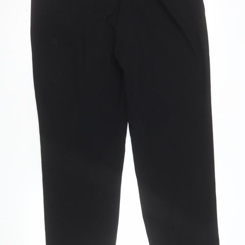 Marks and Spencer Women's Black Size 16 Regular Stretch Trousers