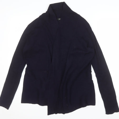 89th & Madison Women's Black Knit Open Cardigan M