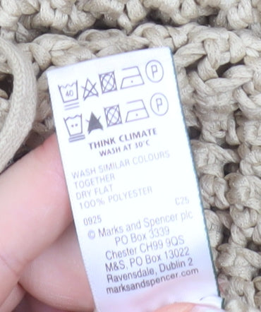 Marks and Spencer Women Beige Open Knit Cardigan Size S