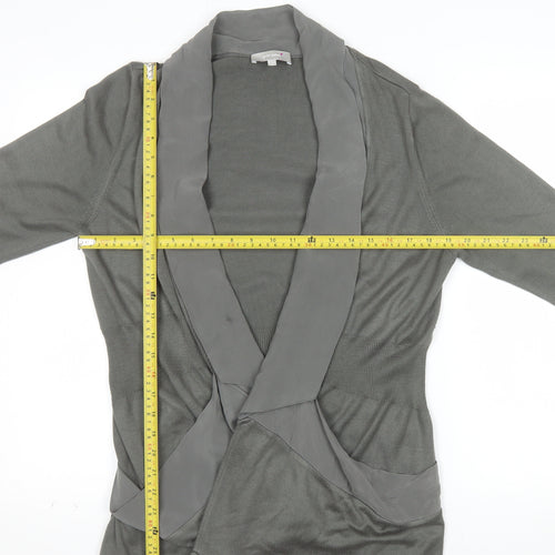 Marks and Spencer Per Una Women Grey Size 14 Open Cardigan