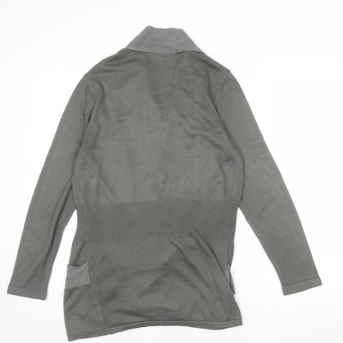 Marks and Spencer Per Una Women Grey Size 14 Open Cardigan