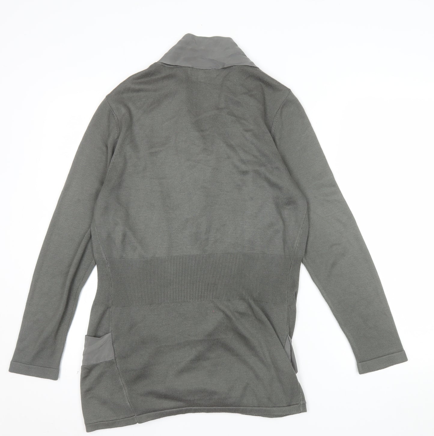 Marks and Spencer Per Una Women Grey Size 14 Open Cardigan