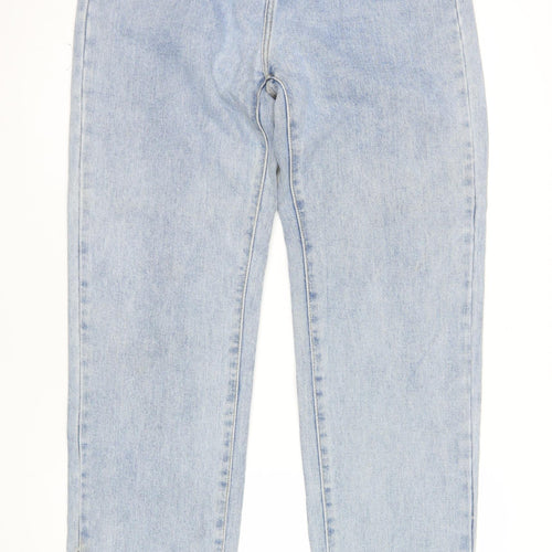 MOMOKROM Women's Blue High Rise Straight Jeans Size 12