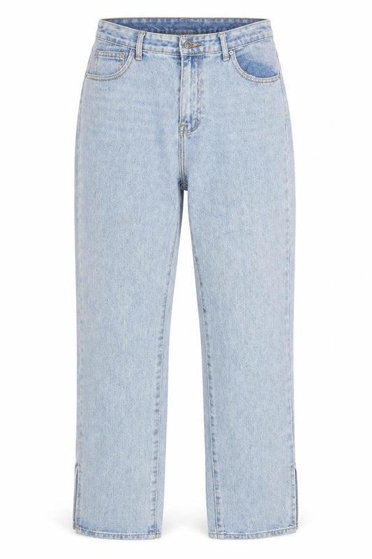 MOMOKROM Women's Blue High Rise Straight Jeans Size 12