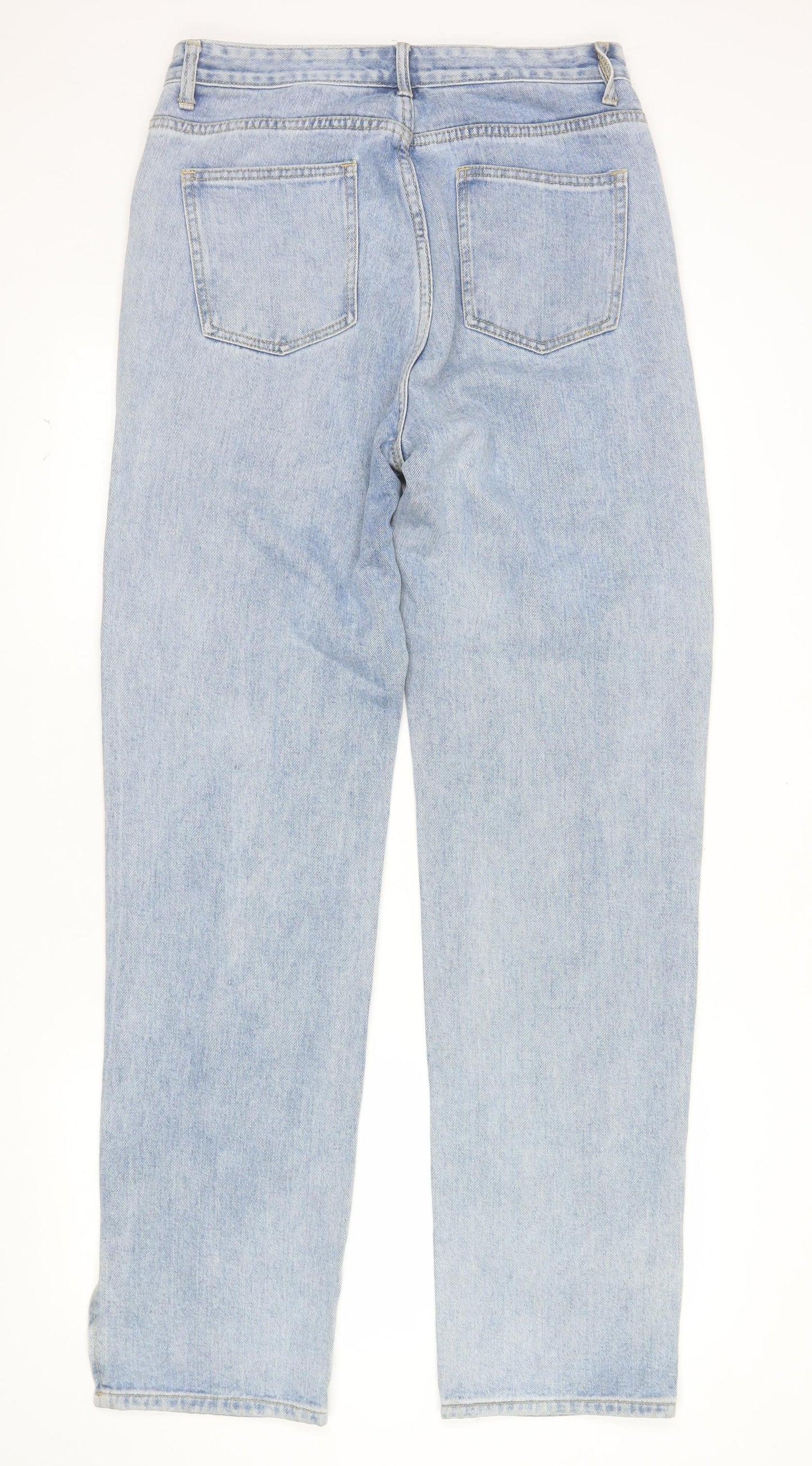 MOMOKROM Women's Blue High Rise Straight Jeans Size 12